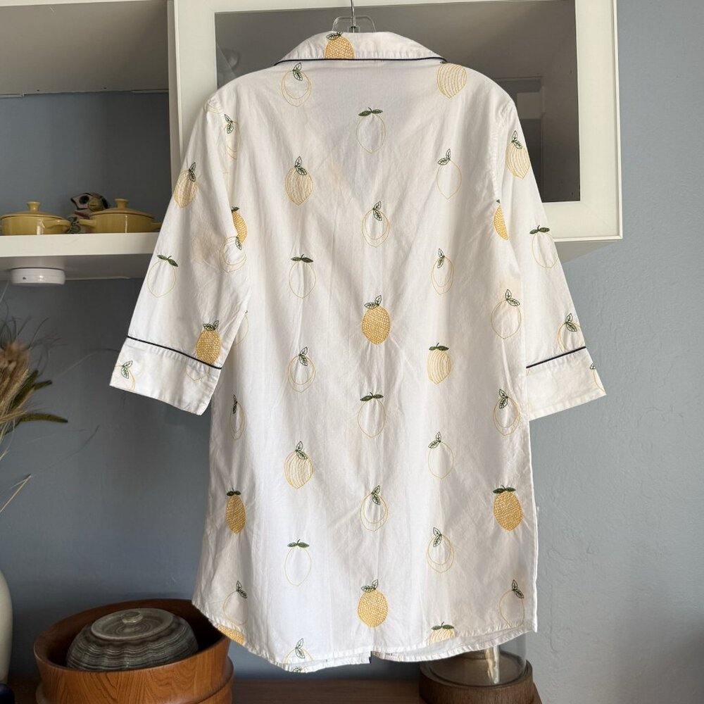 Printfresh Lemon Drop Embroidered Button-Down Sle… - image 2